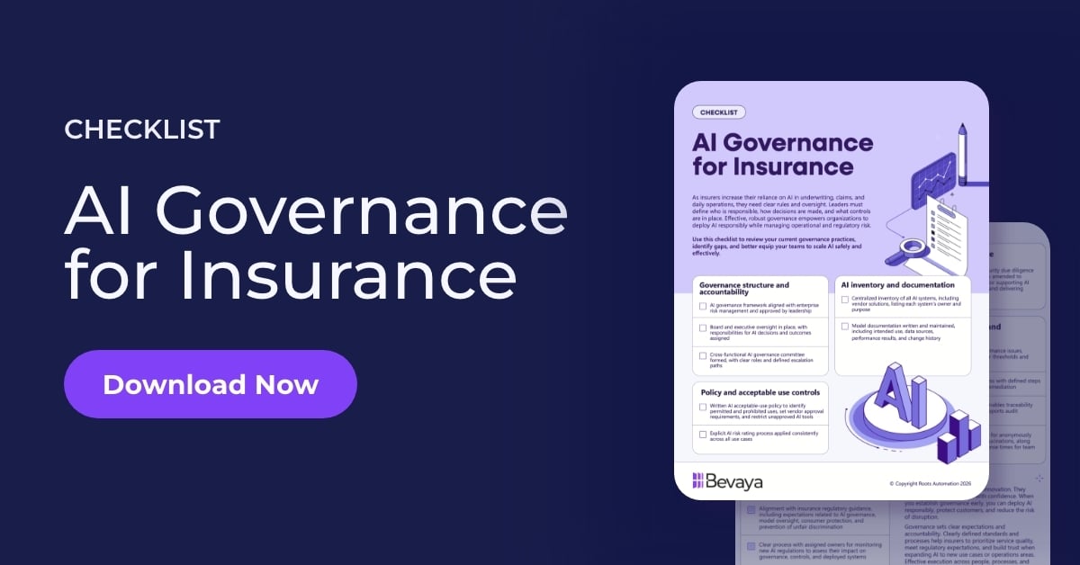 AI Governance for Insurance Checklist