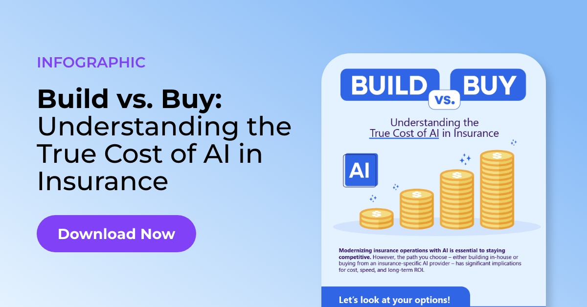 True Cost Insurance Infographic | Build vs. Buy: Understanding the True Cost of AI in Insurance
