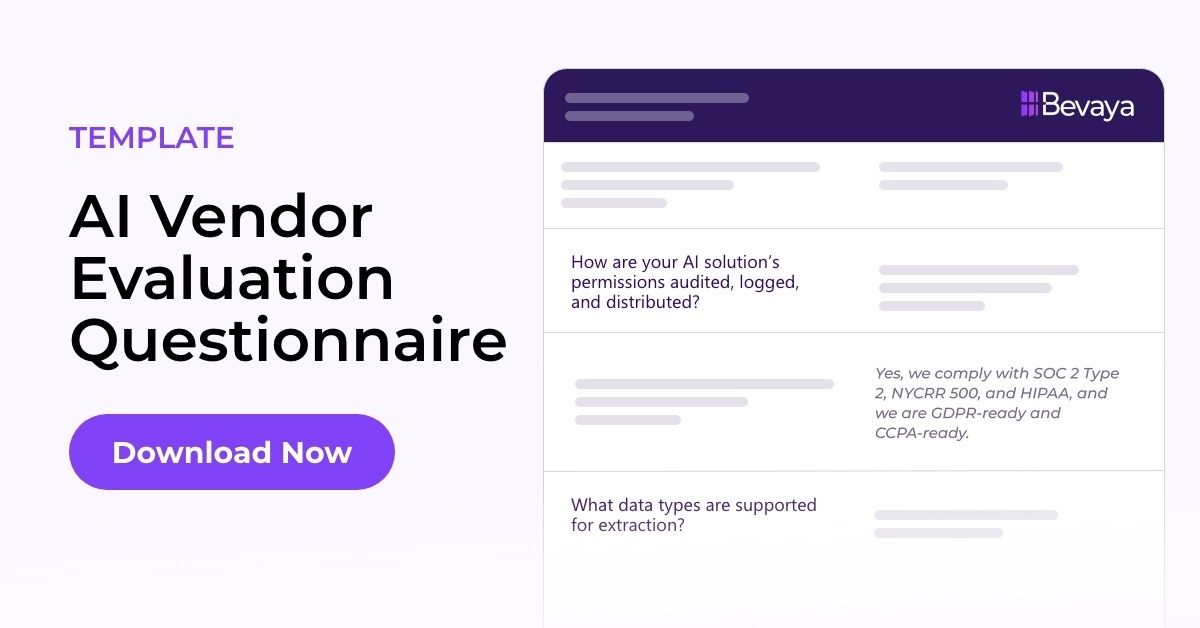 AI Vendor Evaluation Questionnaire